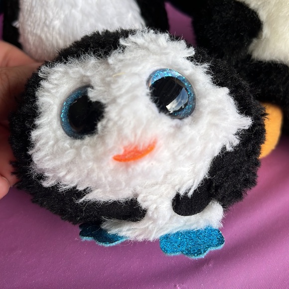 🐧GUC Ty & Aurora Penguin Stuffed Animals - lot of 3! GUC “Waddles” x 2, Aurora - Picture 5 of 6